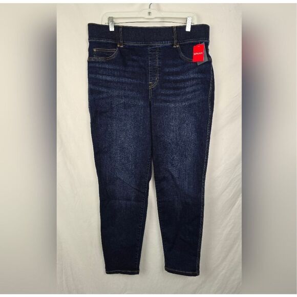 SPANX size 1X NWT ankle skinny jeans - style 20342 midnight shade - Picture 5 of 11